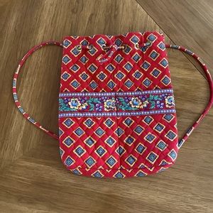 VERA BRADLEY VILLA RED BACKSACK